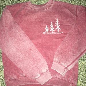 Pink pull over sweater